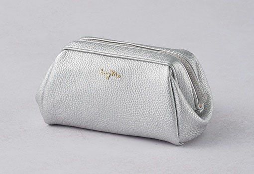 Silver Boxy Pouch - Large