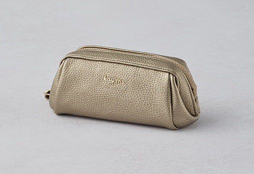 Gold Boxy Pouch - Small