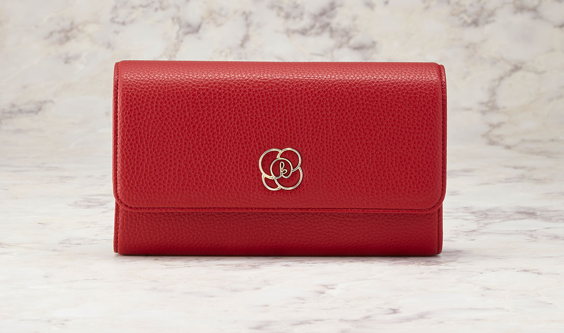 Red 29 Pockets Wallet Bag