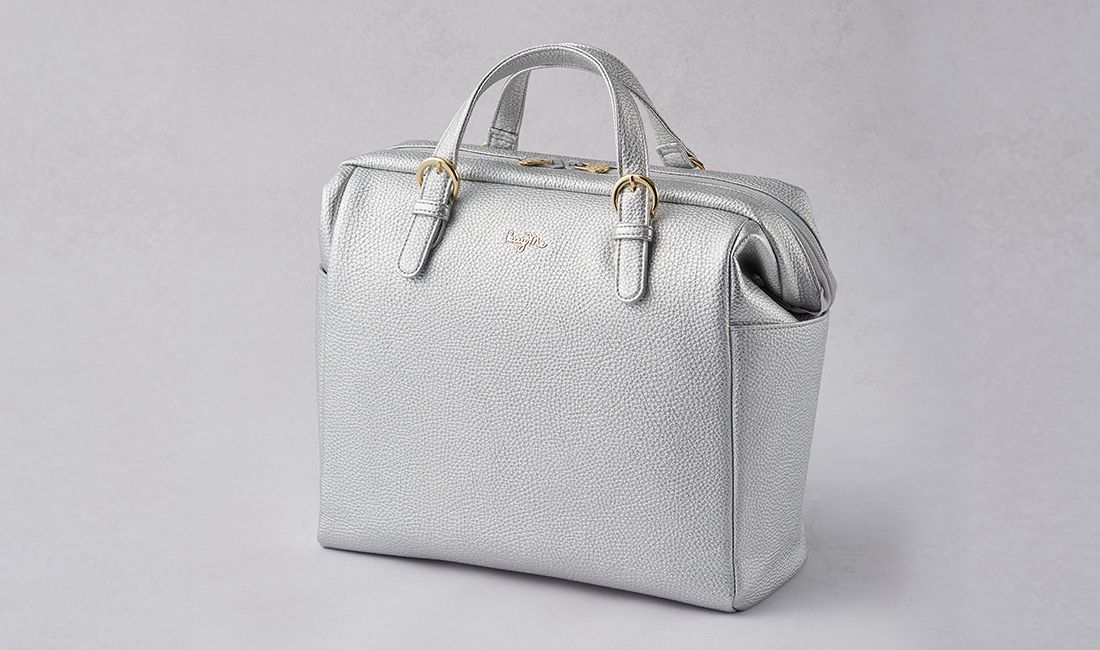 Silver Two-way Business Bag